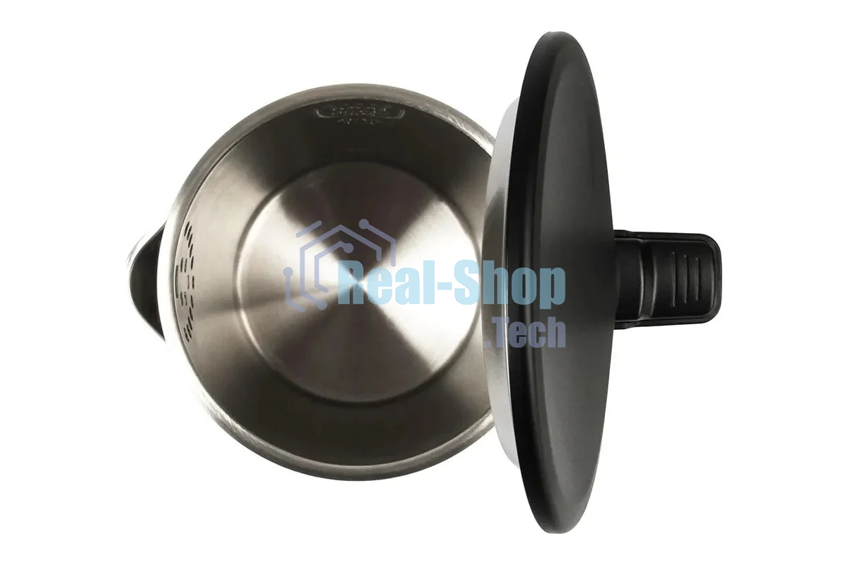 Чайник электрический Atlanta ATH-2449 черный 1,7л, нержавейка, двухстенный