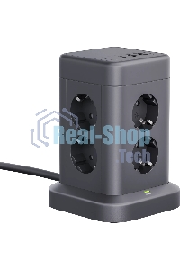 Сетевой фильтр Defender ILS 453 (3 м, 8 розеток, 2USB-A, 2USB-C)