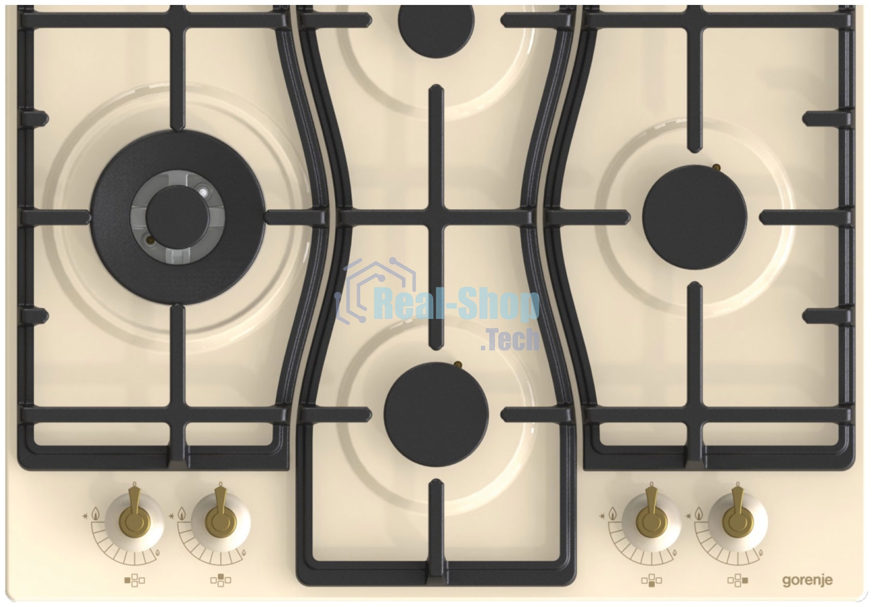 Газовая варочная панель Gorenje GW6D42CLI слоновая кость