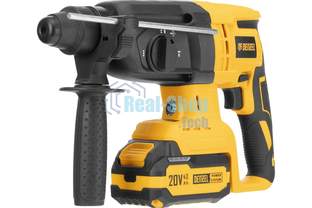 Перфоратор Denzel RHH-BL-20-28, SDS-plus, 20 В, 3 Дж, от аккумулятора