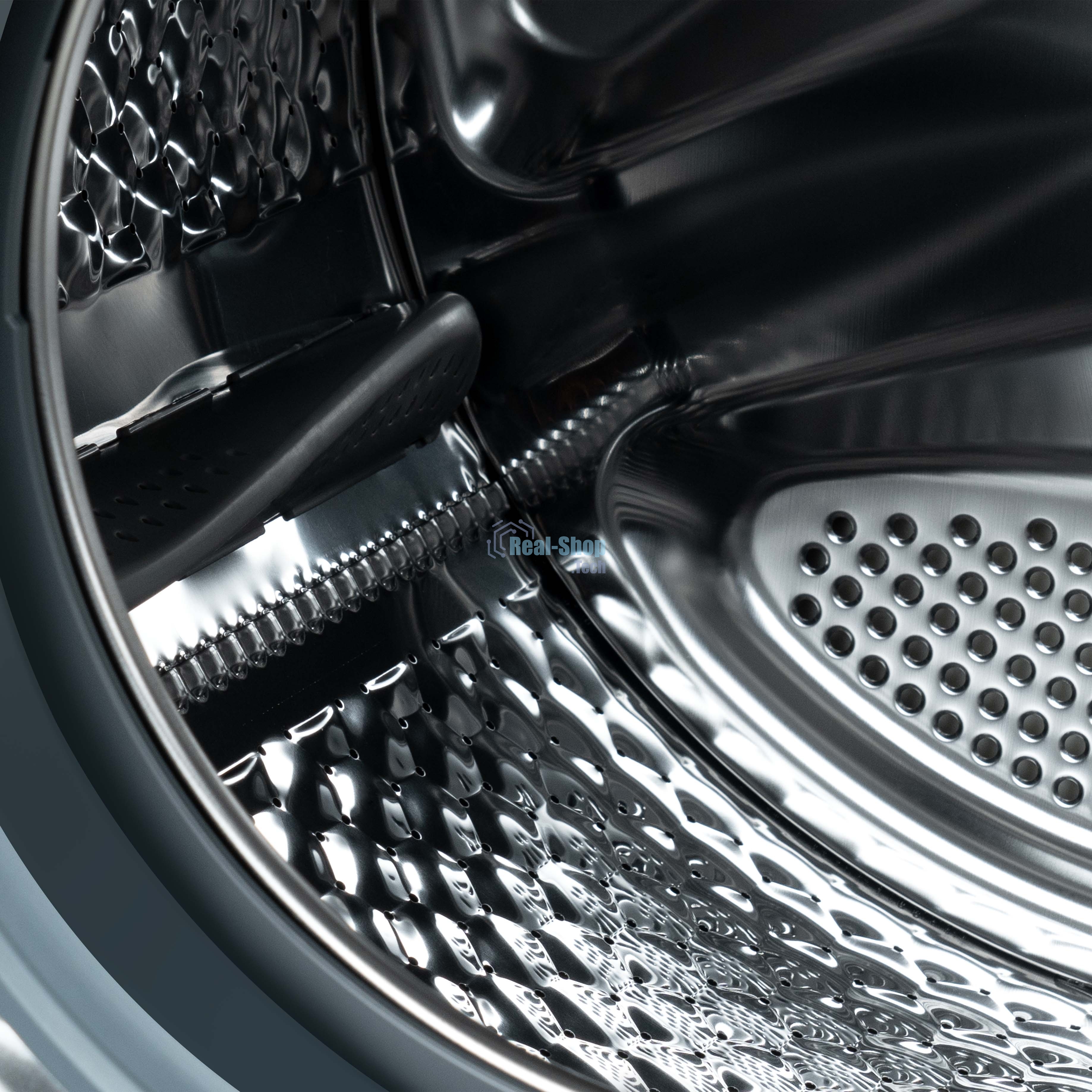 Стирально-сушильная машина Бирюса WMD-SM812/03 M металлик, загрузка фронтальная 8 кг, 1200 об/мин, класс: А+++