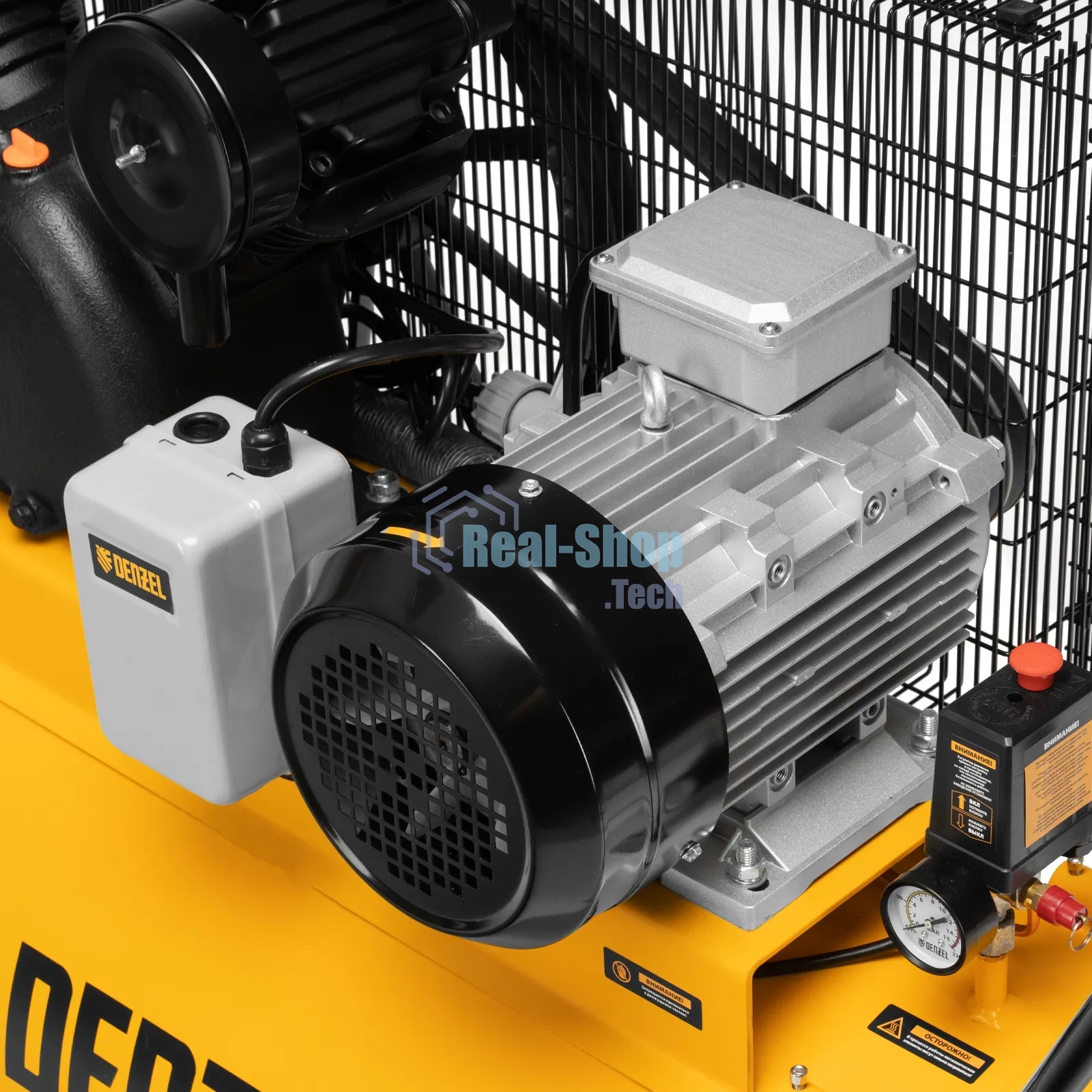 Компрессор воздушный Denzel рем. привод BCV 5500-T/200, 5,5 кВт, 200 литров, 850 л/мин