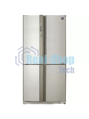 Холодильник Sharp SJ-EX93PBE бежевый трехкамерный 345/211 л морозилка снизу Side by Side