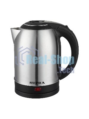 Чайник электрический Supra KES-2001 1.7л. 1500Вт серебристый/черный (корпус: нержавеющая сталь)