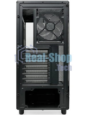 Компьютерный корпус HSPD F510, Panoramic Mid Tower, черный, TG, 0.5 SPCC, 3x120мм ARGb ATX, mATX, mITX 180/280/160мм 1x2.5