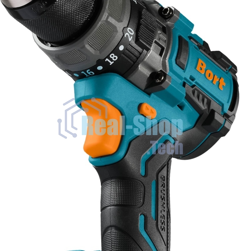 Дрель-шуруповерт Bort BAB-21Ix2Li-XDK, Аккумуляторная, 18В, 2 АКБ, Ударная