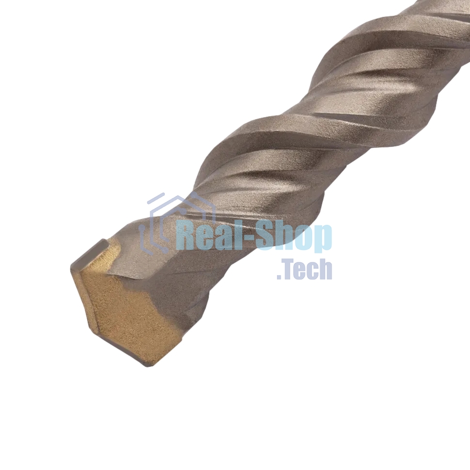 Бур по бетону Denzel двойная спираль, Cobalt W-tip, 18x600 мм, SDS PLUS