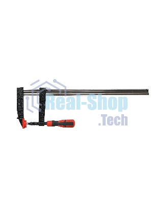 Струбцина F-образная усиленная Deli DL111230Z 300x120 мм, макс. усилие зажима 3500N, резьба 16мм