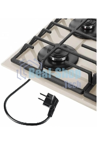 Газовая варочная панель Maunfeld EGHG.64.6CBG/G, 4 конфорки, закаленное стекло, бежевый