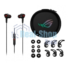 Гарнитура ASUS ROG Cetra II Core чёрный, проводная, mini jack 3.5 мм, вставные