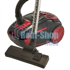 Пылесос Delta LUX DL-0848 черный/красный, 400/2200 Вт, уборка сухая, пылесборник мешок 3,5 л
