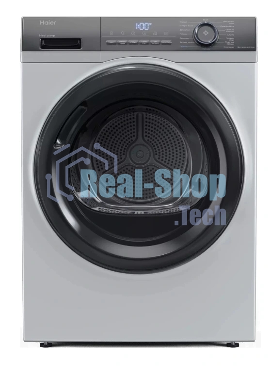 Сушильная машина Haier HD90-A2929AS серебристый, 9 кг, сушка - конденсационная, программ - 15, 59.5 x 84.5 x 60 см