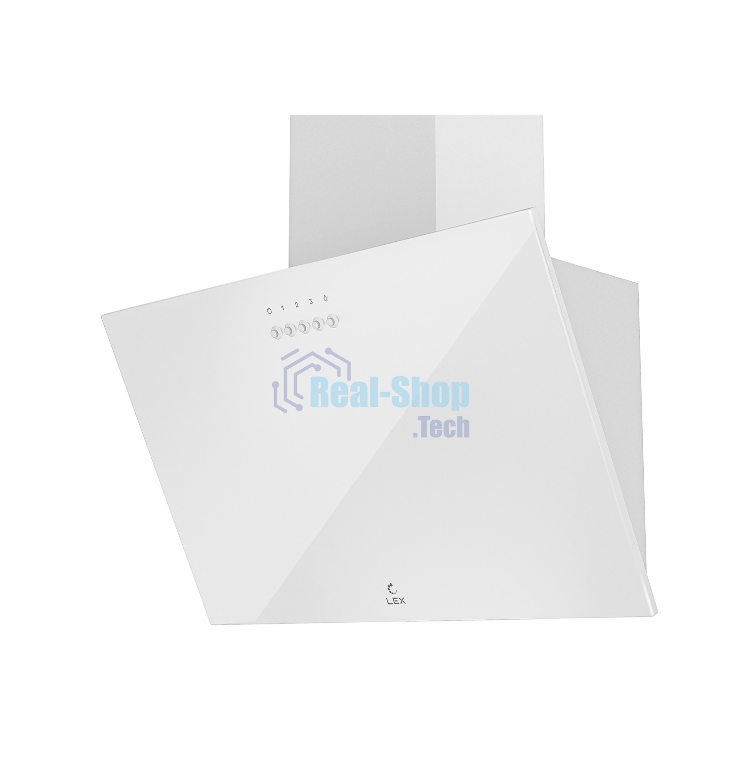 Вытяжка каминная LEX Moza 600 белая, 59.5 см, 590 куб. м/ч, 46 дБ