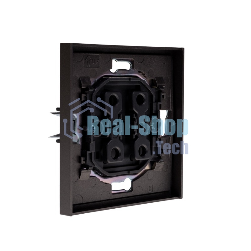 Выключатель Kranz STRONG 1 кл проходной (переключатель) 10А с/у графит