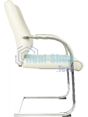 Кресло Бюрократ T-8010-LOW-V бежевый, экокожа