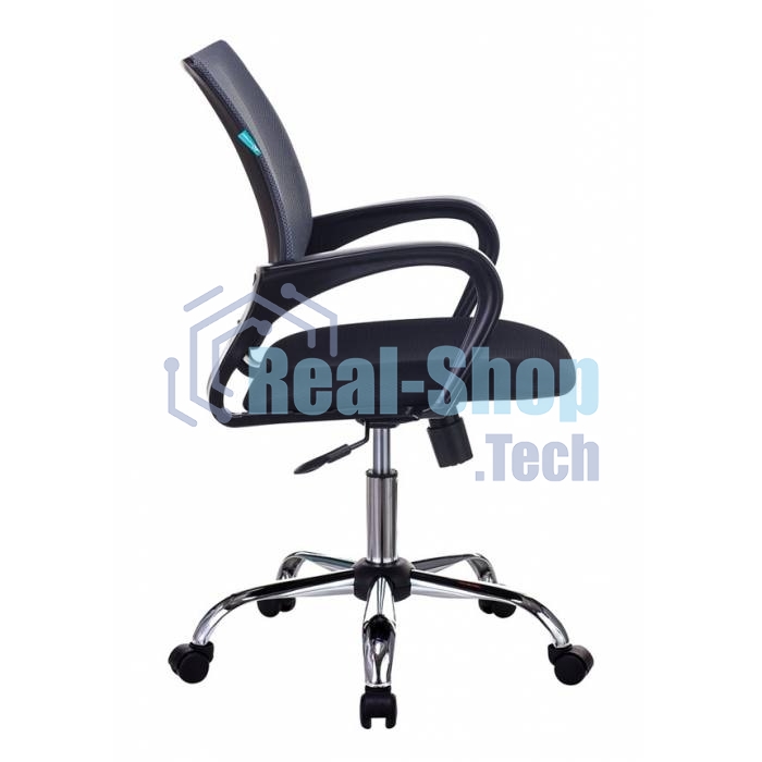 Кресло компьютерное Бюрократ CH-695N/SL/DG/TW-11 темно-серый TW-04 сиденье черный TW-11, крестовина хром