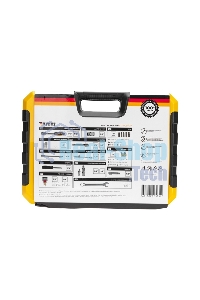 Набор инструментов Kranz 1/2, 1/4, CrV, пластиковый кейс, 82 предмета
