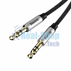 Кабель Baseus CAM30-CS1 Yiven Audio Cable M30 AUX 3.5мм (M) to AUX 3.5мм (M) 1.5m Silver+Black