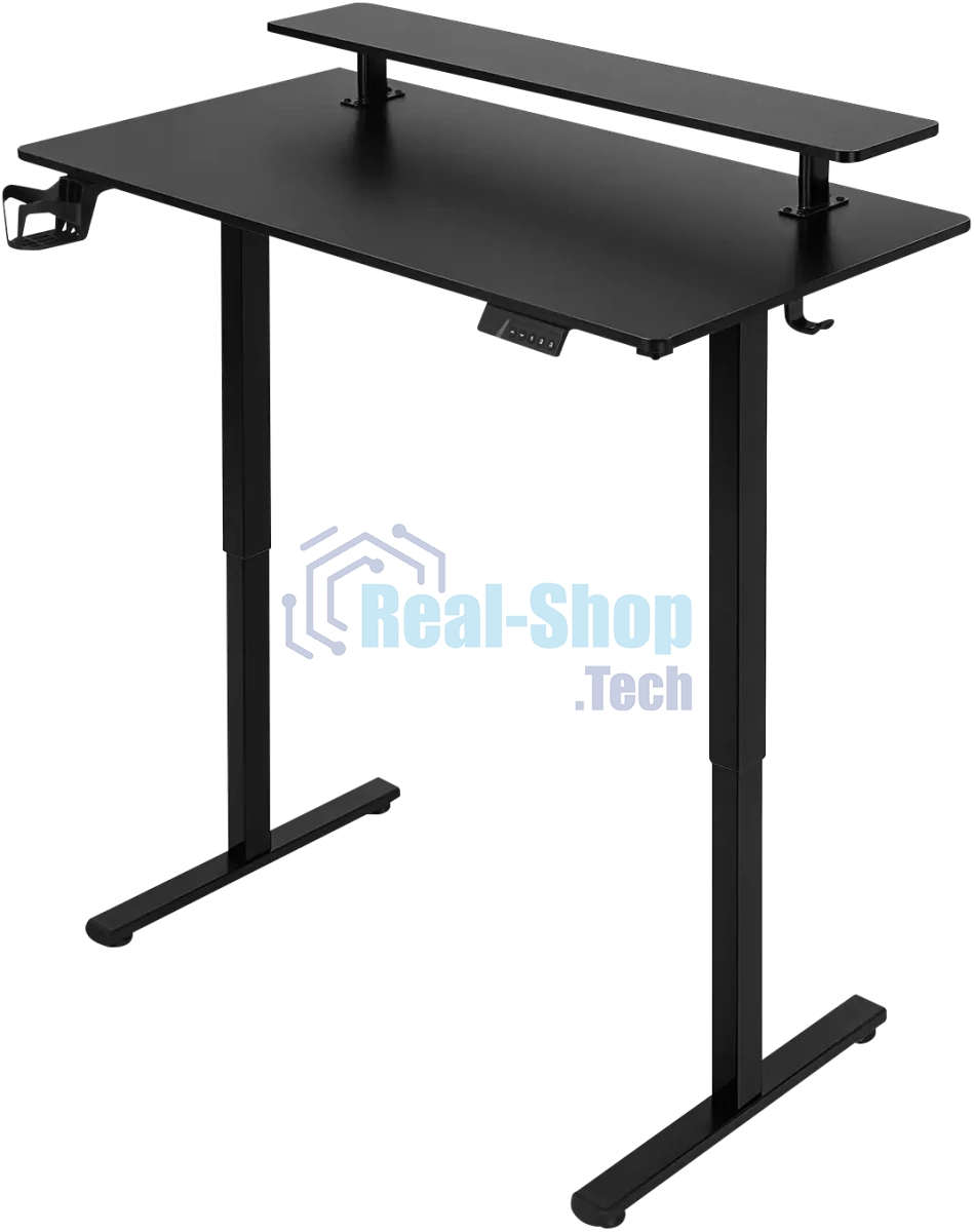 Стол игровой Defender Alliance черн, 110x60, высота 72-117, полк 1