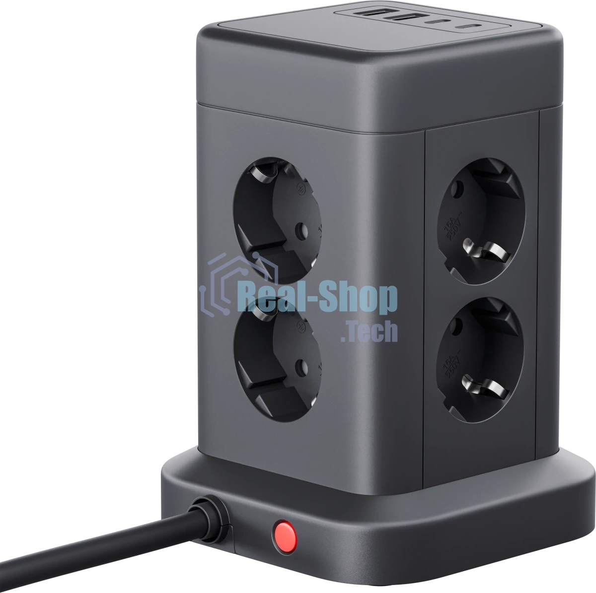 Сетевой фильтр Defender ILS 453 (3 м, 8 розеток, 2USB-A, 2USB-C)