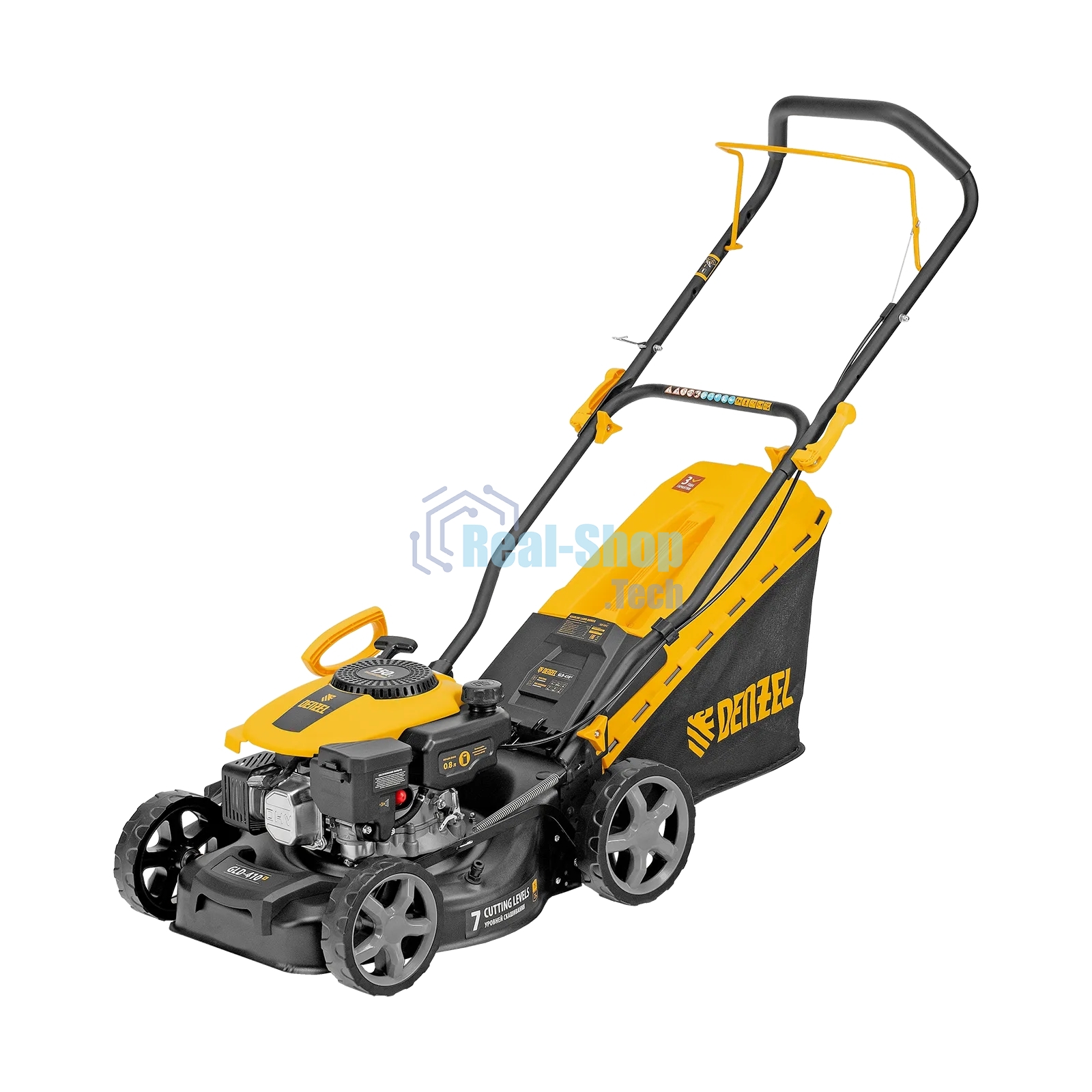 Газонокосилка бензиновая Denzel GLD-410-K, 150 см3, 41 см, 40 л