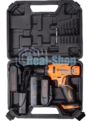 Дрель-шуруповерт Вихрь ДА-16Л-2КА, 16 В, 1,5 Ач, 32 Нм, щеточный