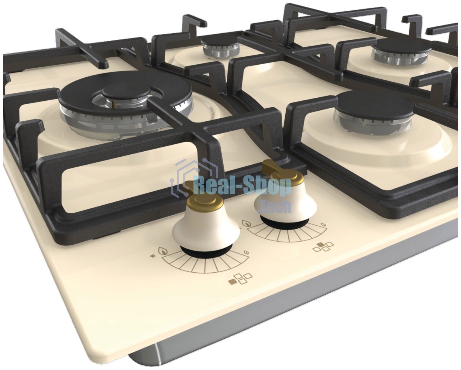 Газовая варочная панель Gorenje GW6D42CLI слоновая кость