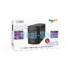 Источник бесперебойного питания CBR UPS-TWP-101J-650 / 650ВА / 390Вт / IEC 320 C13 x3 / USB Type-B / RJ11