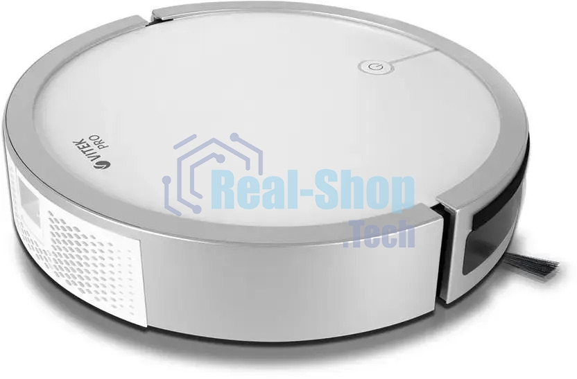 Пылесос-робот Vitek VT-1804 белый/серый, Li-Ion, уборка влажная, пылесборник контейнер 0.45 л