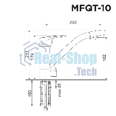 Кухонный смеситель Maunfeld MFQT-10LBG светло-бежевый