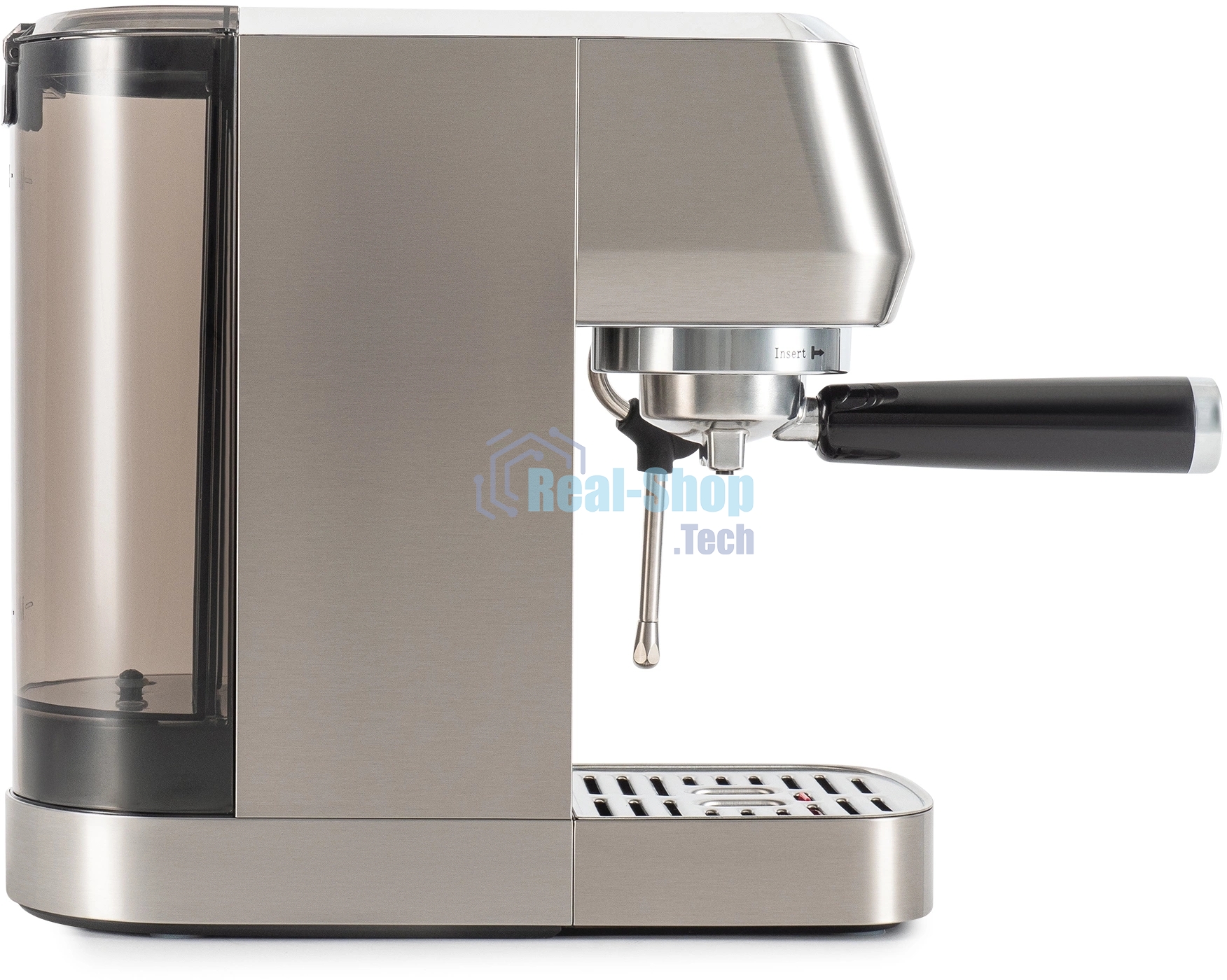 Кофеварка рожковая Hyundai HEM-9990 серебристый, исп. кофе - молотый, 1.3 л, 1350 Вт, 20 бар