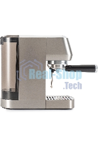 Кофеварка рожковая Hyundai HEM-9990 серебристый, исп. кофе - молотый, 1.3 л, 1350 Вт, 20 бар