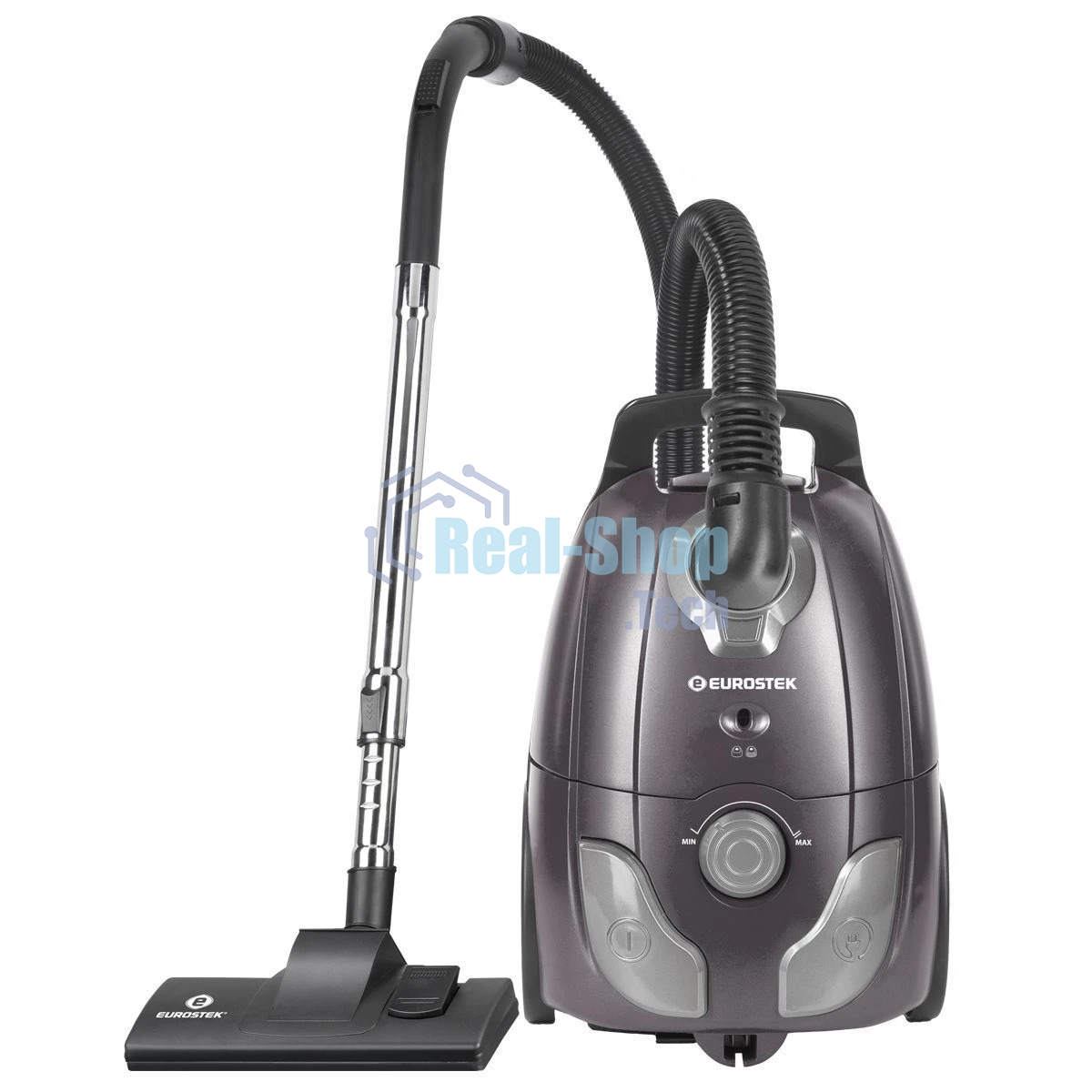 Пылесос Eurostek EVC-3017 фиолетовый, Потребляемая мощность – 2600 Вт, Мощность всасывания – 420 Вт