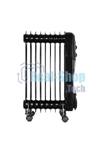 Обогреватель масляный Ресанта ОМПТ-9НЧ (9 секций) черный, 2000 Вт, 25 м2, термостат 67/3/14