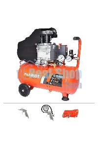 Компрессор поршневой Patriot Optima Euro 24-240K2 масляный 240л/мин 24л 1500Вт оранжевый/черный