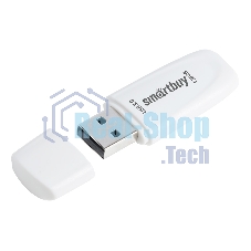 Флешка USB Smartbuy Scout white (SB128GB3SCW), 128Gb, USB 3.0, R/W 100/40, белый