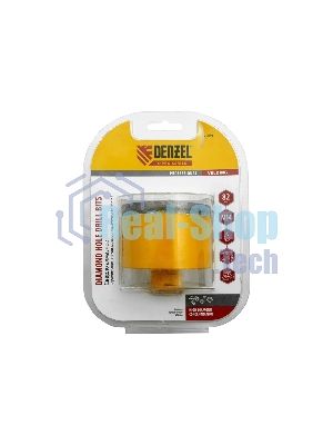 Сверло алмазное по керамограниту Denzel 82мм мокрое резание, М14