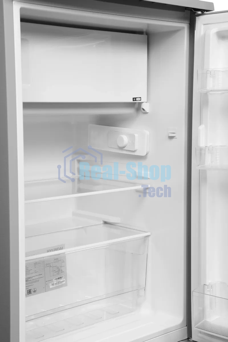 Холодильник Hyundai CO15051A серебристый однокамерный 101/14л морозилка сверху
