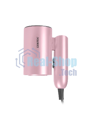 Фен Centek CT-2201 розовый, 900 Вт, компактный, ионизация