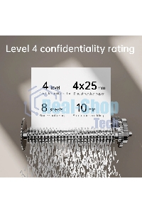 Шредер Deli ET023 черный (секр.P-4) фрагменты 8лист. 15лтр.