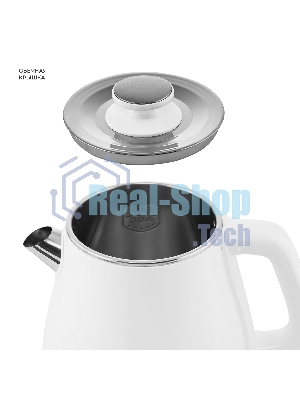 Чайник электрический Galaxy Line GL 0331, белый, пластик, 2200 Вт, 1.8 л