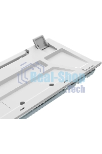 Клавиатура проводная A4Tech Fstyler FS100 Neon, USB, синий/белый