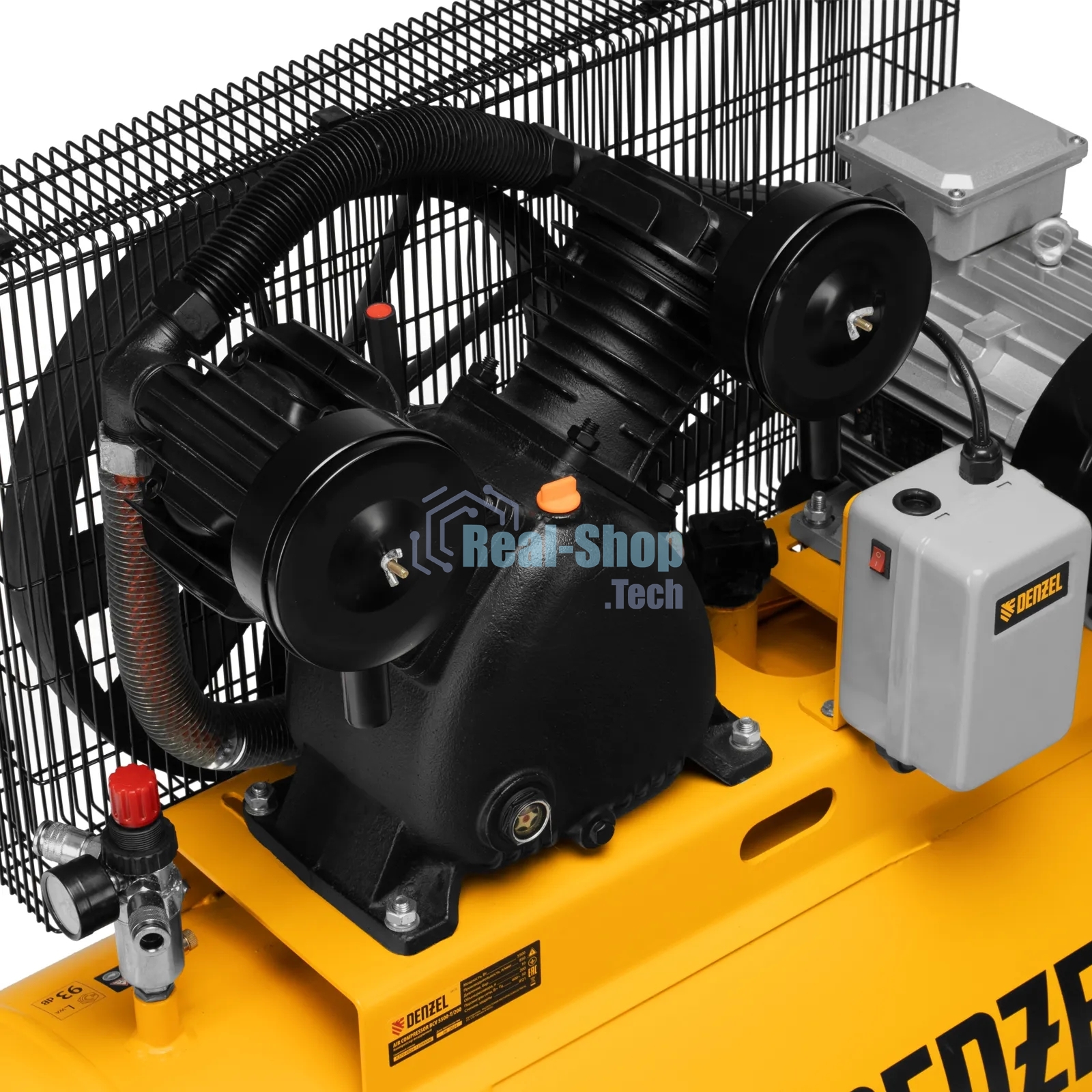 Компрессор воздушный Denzel рем. привод BCV 5500-T/200, 5,5 кВт, 200 литров, 850 л/мин