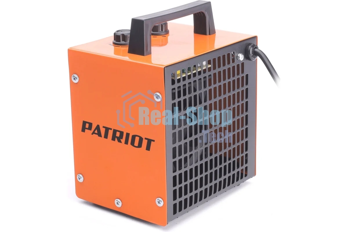 Тепловентилятор электрический Patriot PT Q 3S, оранжевый/черный, 2000 Вт, 25 м2, термостат