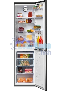 Холодильник Beko B3R0CNK332HXBR черный сапфир двухкамерный 200/100л морозилка снизу, No Frost