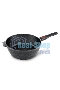 Сотейник 26 НЕВА МЕТАЛЛ ПОСУДА L181326i высокий литая Индукция Гранит с/р