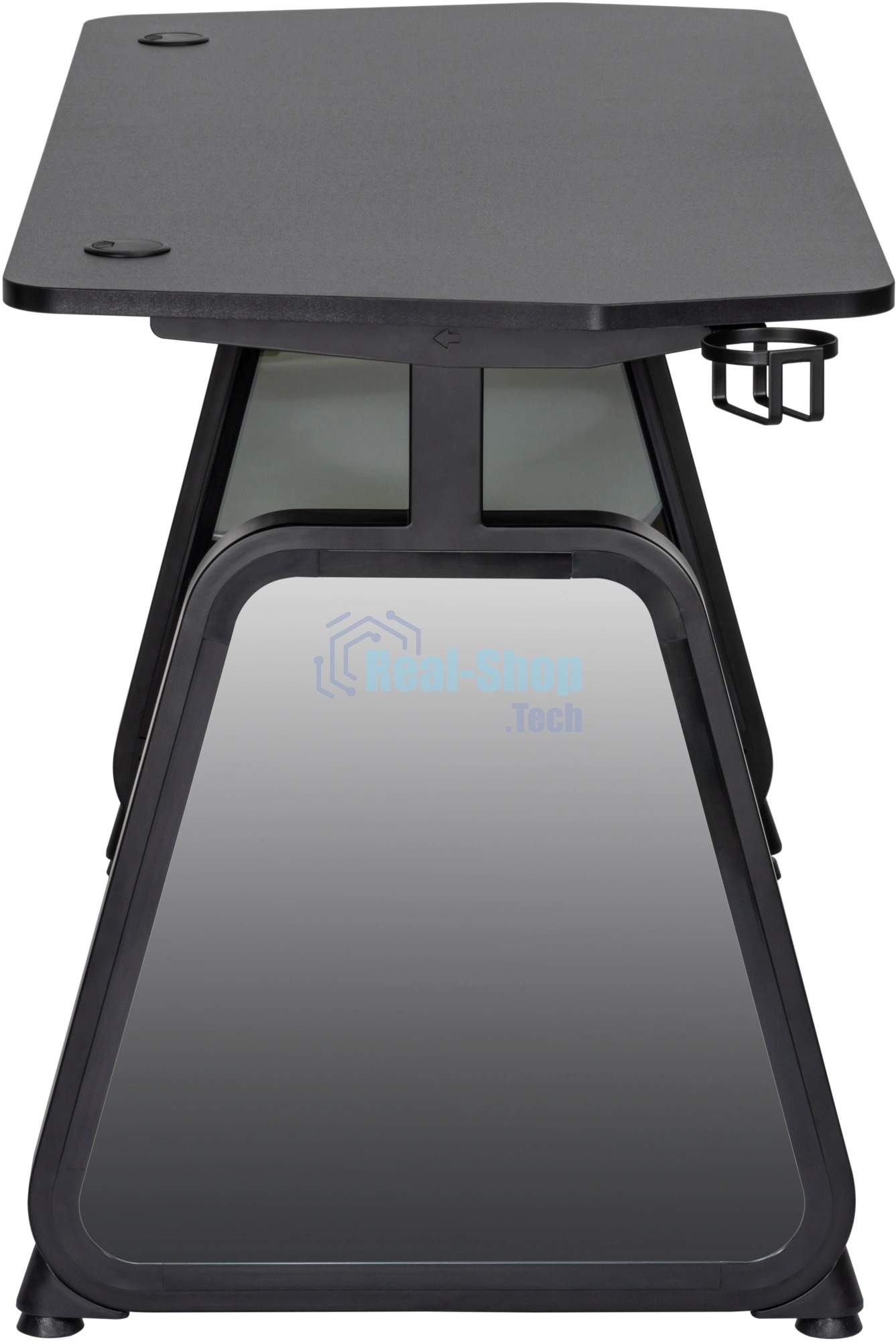 Стол игровой Cactus CS-GMD-BK-RGb столешница МДФ, черный каркас черный 136x60x75 см