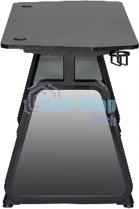 Стол игровой Cactus CS-GMD-BK-RGb столешница МДФ, черный каркас черный 136x60x75 см