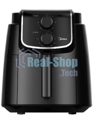 Аэрогриль Midea MAF-TN40D черный, 1500 Вт, 4 л, механическое управление, 1 программа