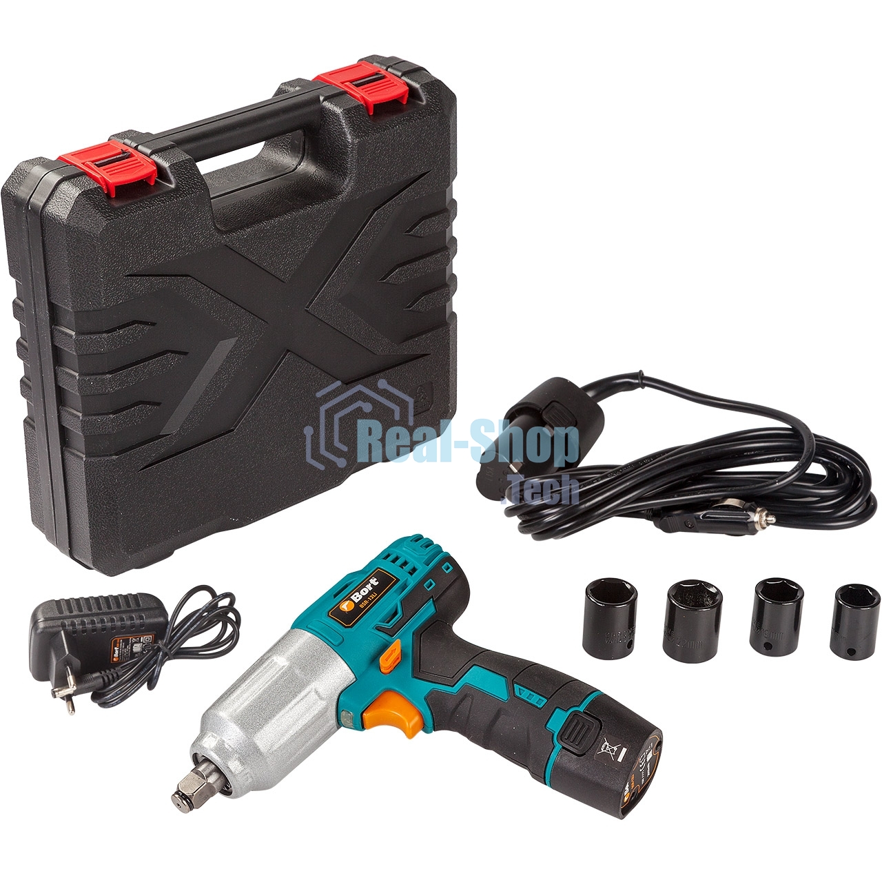 Гайковерт Bort BSR-12LI проводной автомобильный 93720636 12 В, 350 Нм, 3300 об/мин, 3,1 кг